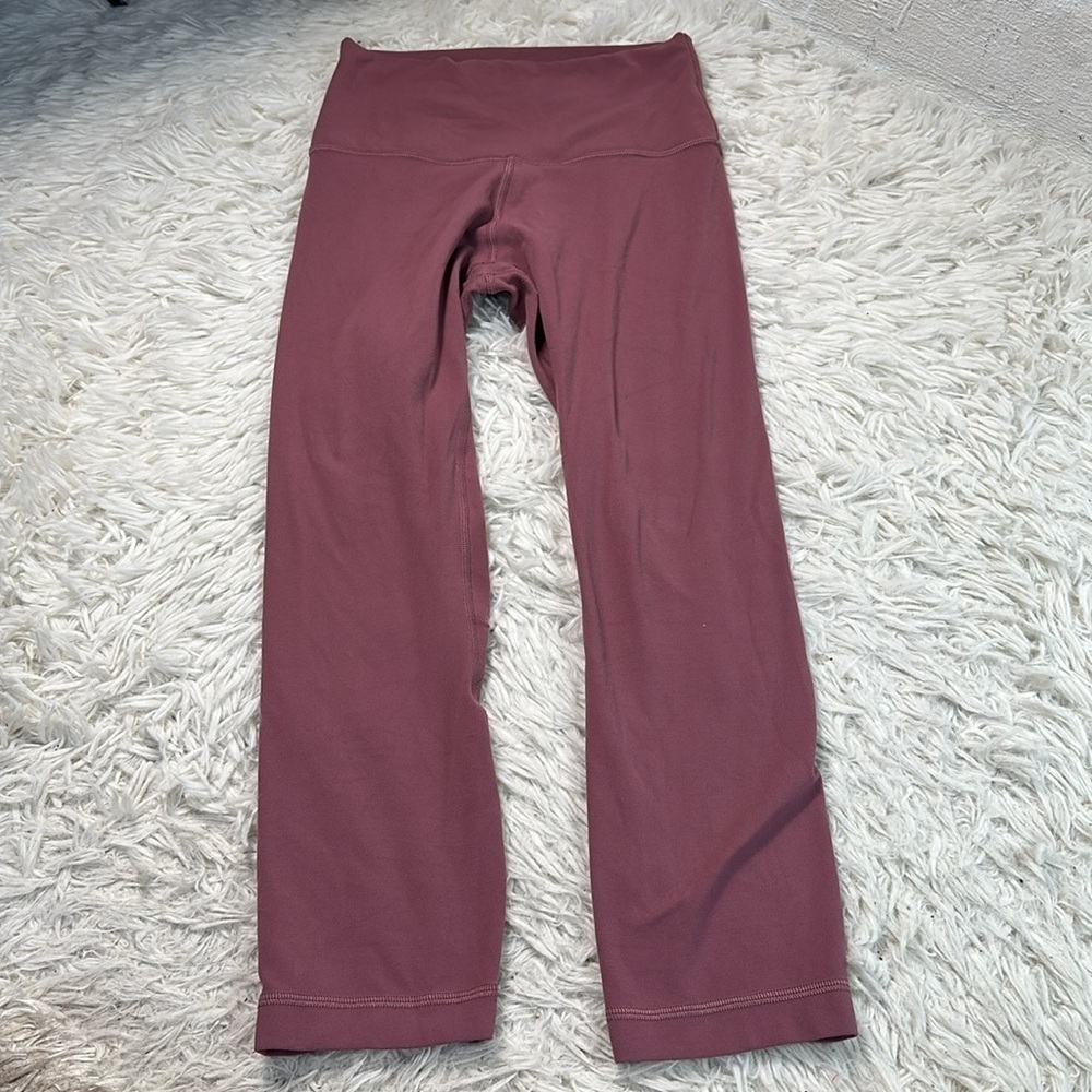 Lululemon Align Crop *21" Red Dust